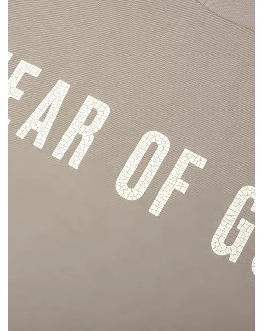 Fear Of God Natural Logo-Print Long-Sleeve T-Shirt for men