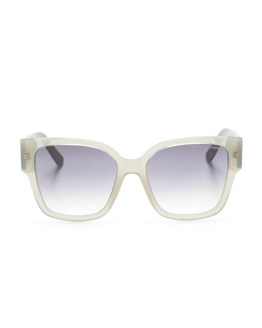Marc Jacobs Gray Sonnenbrille mit eckigem Gestell