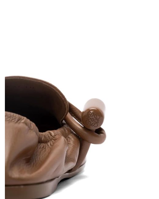 Loewe Brown Toggle Loafers