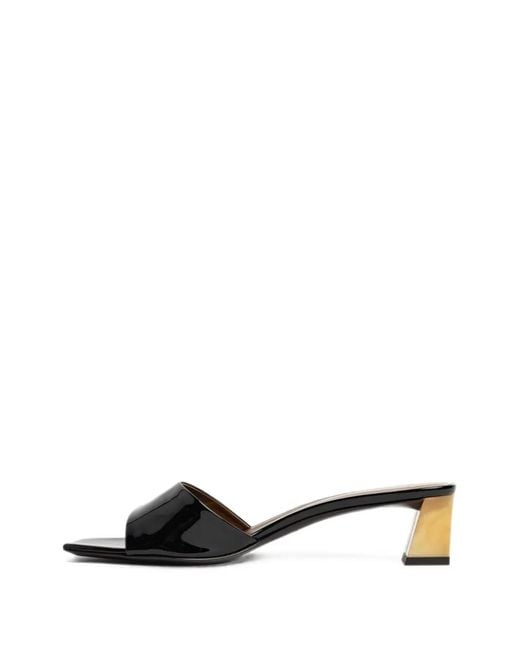 Giuseppe Zanotti Black Patent-Leather Sandals
