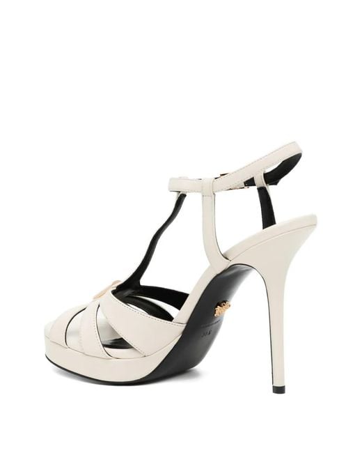 Versace White 120Mm V Sandals