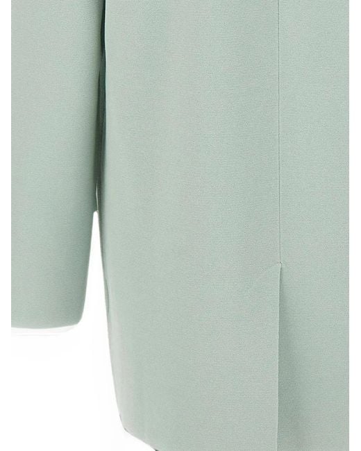 Kangra Green Manteau À Simple Boutonnage Et Coutures Milano