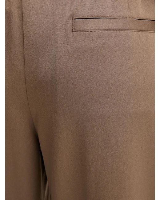 Filippa K Brown Nova Elasticated-Waistband Trousers