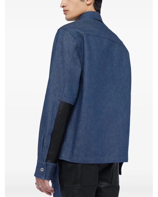 メンズ Jil Sander デニム オーバーシャツ Blue