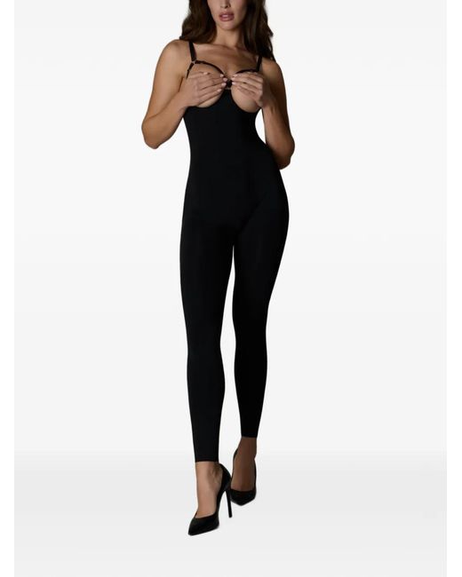 Maison Close Black Cut-Out Catsuit