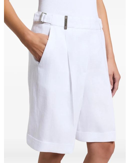 Peserico White Tailored Shorts
