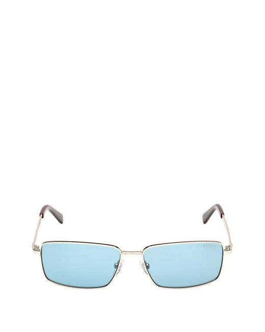 GUESS EYEWEAR Blue Rectangle-Frame Sunglasses for men