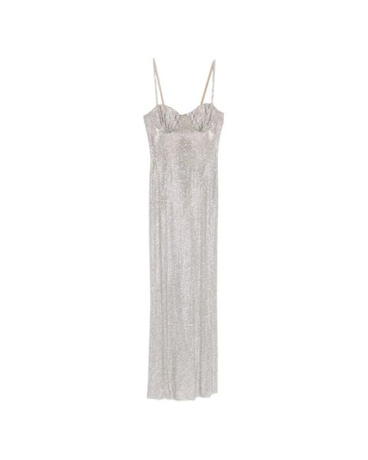 GIUSEPPE DI MORABITO White Ruched Slip Dress