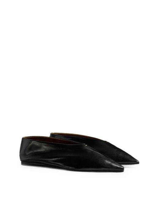 Khaite Black Ballerines À Détail D'Agrafe