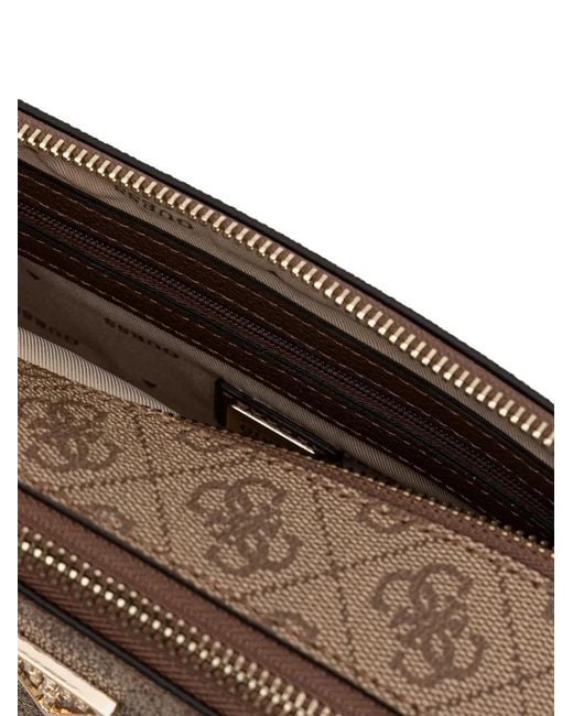 Guess Brown Umhängetasche mit Logo-Schild