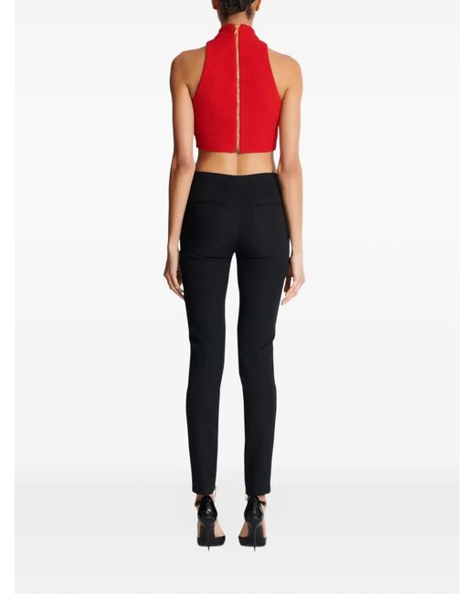 Balmain Black Zipped-Cuffs Trousers