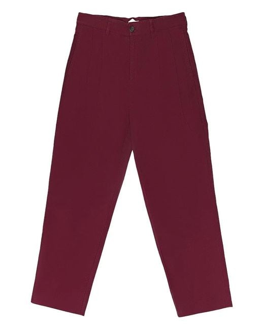 Aimé Leon Dore Red Stadium Pleated Trousers for men