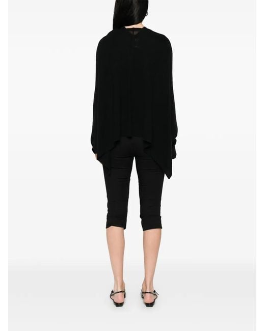 Be You Black V-Neck Poncho
