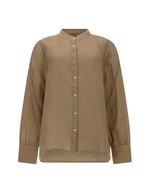120% Lino Natural Linen Shirt