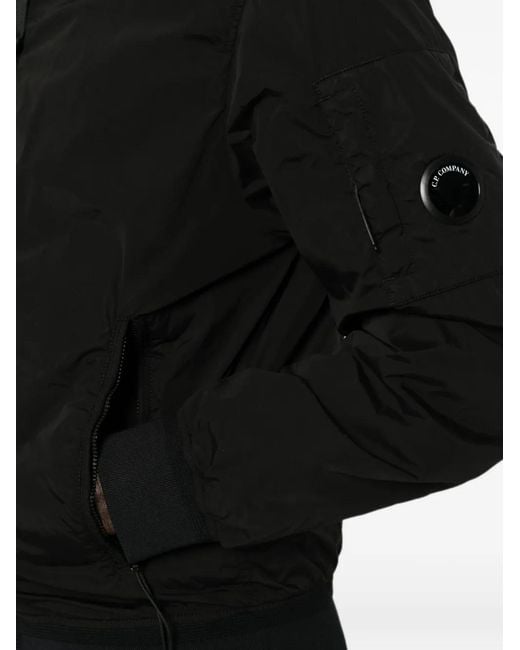 C P Company Black Lens-Detail Bomber Jacket for men