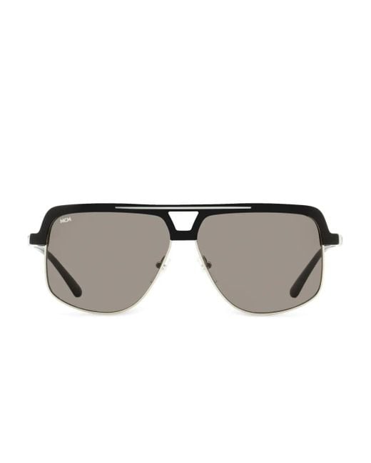 MCM Gray Navigator-Frame Sunglasses