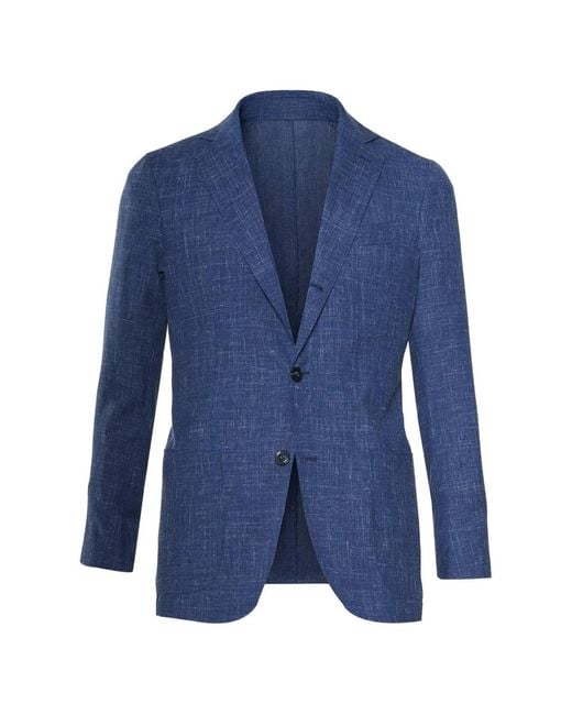 Sartorio Napoli Blue Marled Blazer for men
