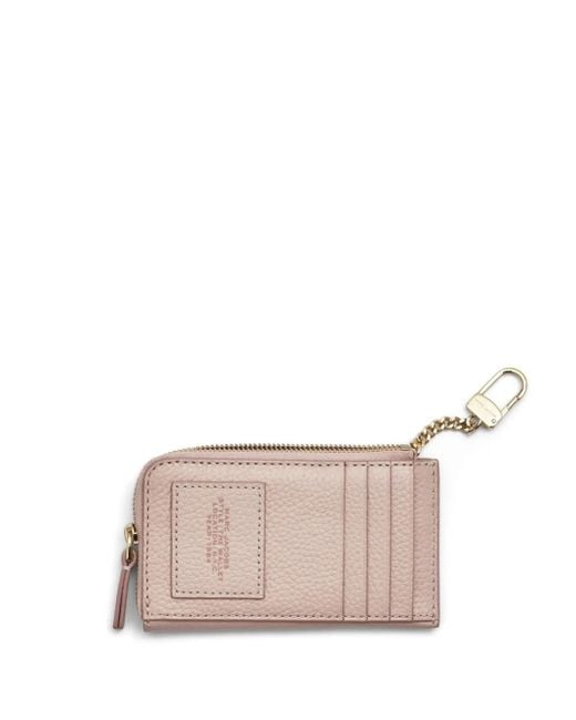 Marc Jacobs Pink The Leather Top Zip Multi Wallet