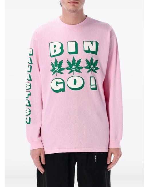 Manastash Pink Bingo Graphic Long-Sleeve T-Shirt for men