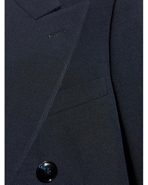 Giorgio Armani Blue Double-Breasted Suit for men