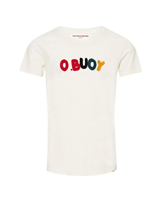 Orlebar Brown White Ob Classic T-Shirt for men