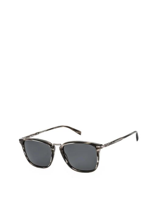 Ferragamo Gray Rectangle-Frame Sunglasses for men