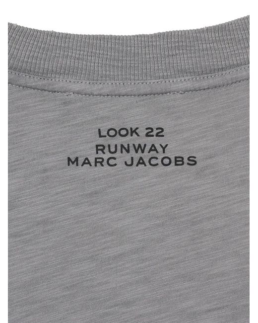 Marc Jacobs Gray Round-Neck Short-Sleeve T-Shirt