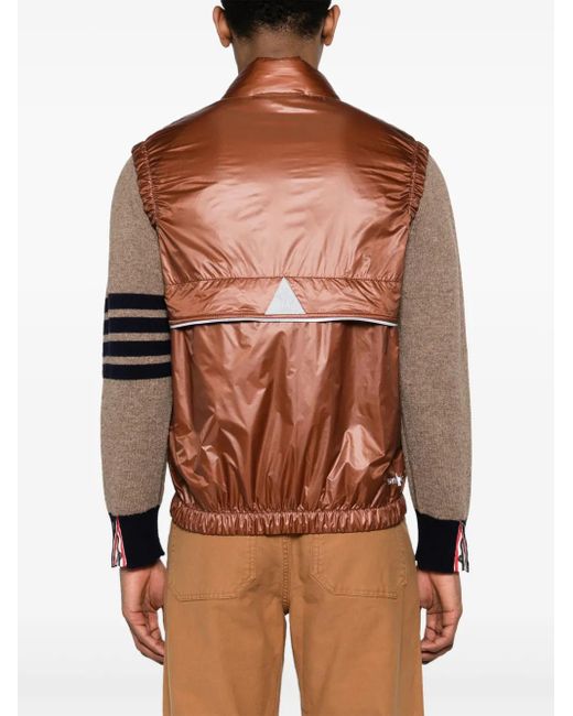 Moncler Brown Ollon Ripstop Down Gilet for men