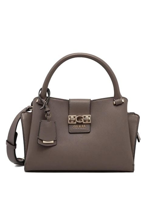 Borsa A Mano Jane Piccola di Guess in Brown