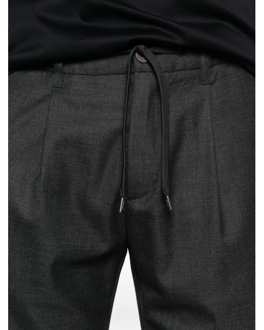 Herno Black Regular Fit Trousers for men