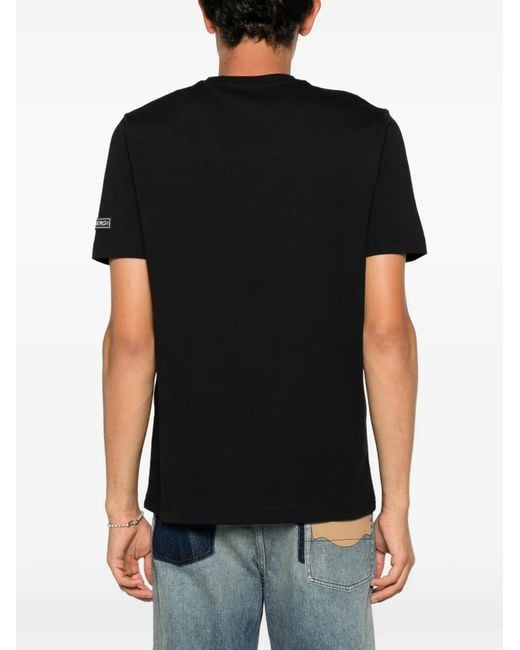 Iceberg Black Looney Tunes Embroidered T-Shirt for men