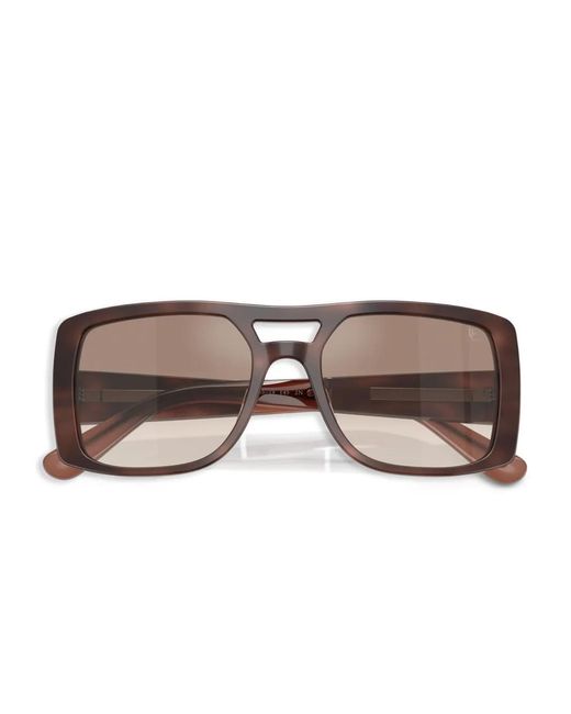 Brunello Cucinelli Brown Square-Frame Sunglasses