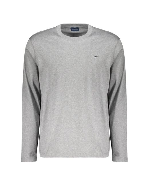 Paul & Shark Gray Long-Sleeve T-Shirt for men