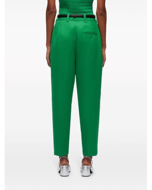 Pantalones rectos de talle alto 3.1 Phillip Lim de color Green