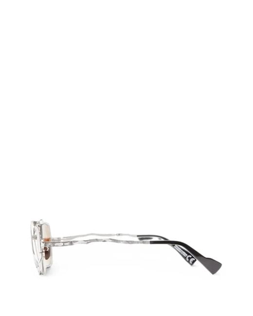 Kuboraum Metallic Square-Frame Sunglasses