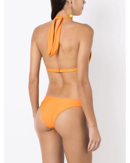 Amir Slama Orange Bikini Triangles À Dos-Nu