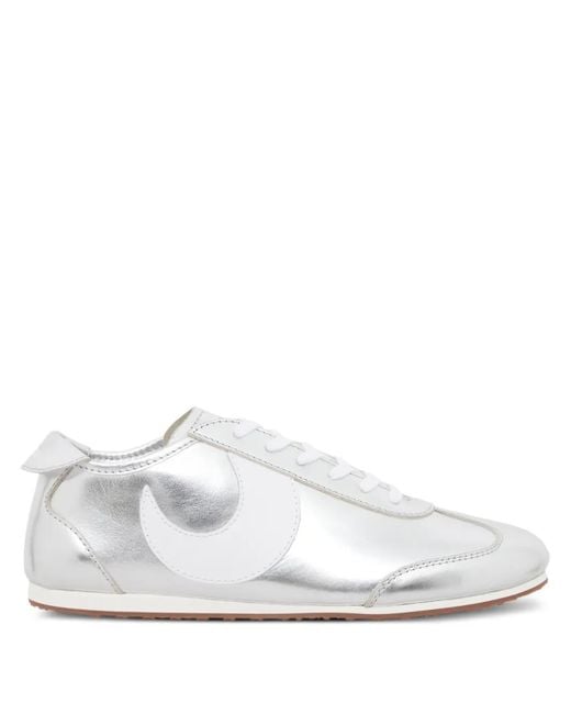 Baskets Ms Astra En Cuir À Effet Métallisé MARINE SERRE pour homme en coloris White