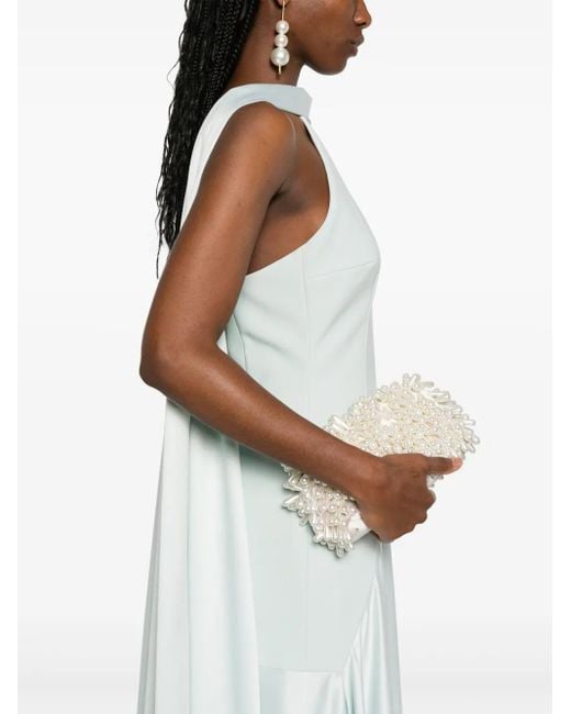 Solace London The Cece Maxi-Jurk in het White