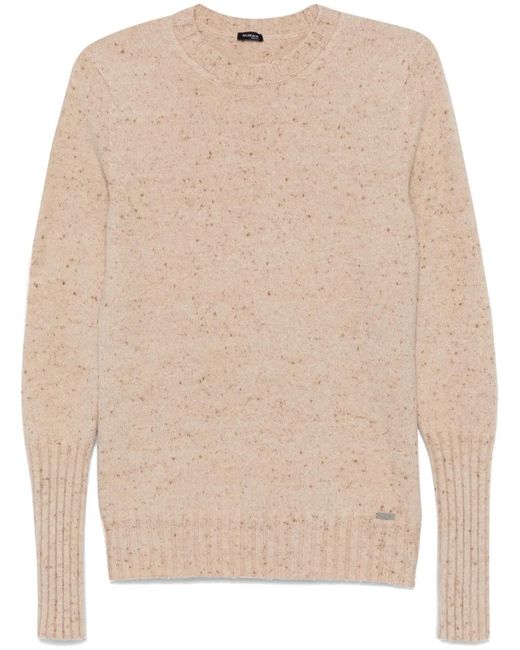 Kiton Natural Speckle-Knit Jumper