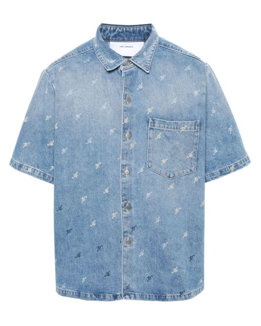 Axel Arigato Blue Miles Denim Shirt for men
