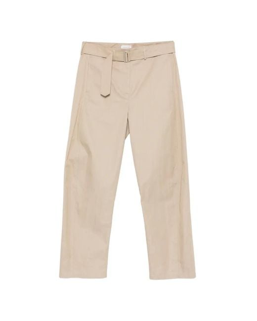Magda Butrym Natural Pantalon À Taille Ceinturée