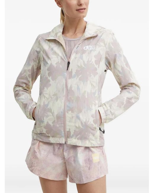 Picture Gray Patterned Hooded Jacket
