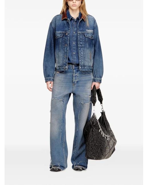 DIESEL Blue D-Denver-S1 Denim Jacket
