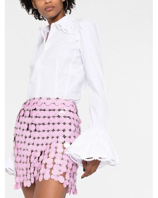 Rabanne Mini-Rok in het Pink