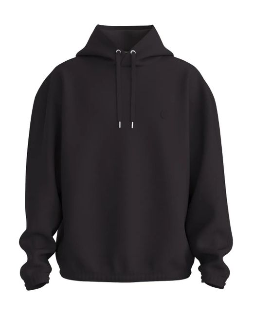 Boss Blue Double B-Monogram Hoodie for men