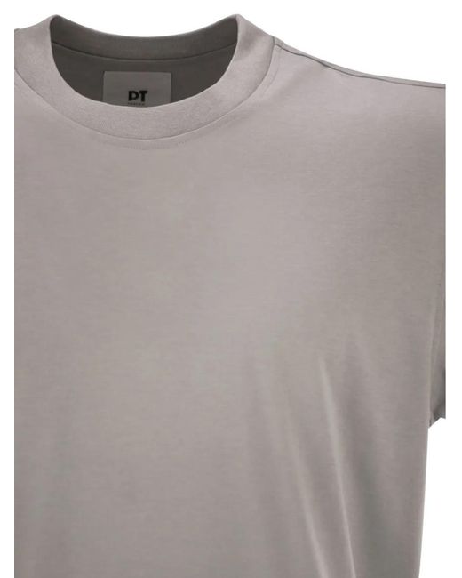 PT Torino Gray Crew-Neck T-Shirt for men