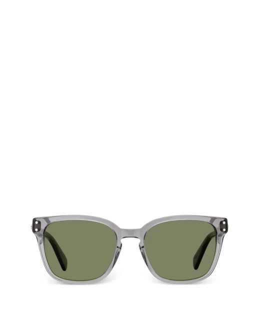 Ferragamo Eyewear Green Square-Frame Sunglasses for men