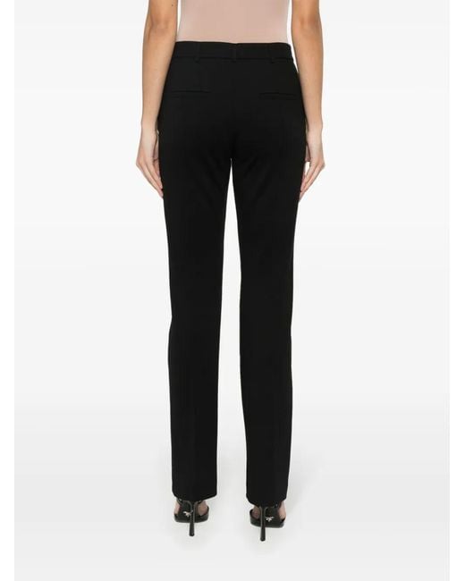 Sportmax Black Slim-Fit Jersey Trousers