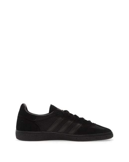 Adidas Black Handball Spezial Three-Stripes Sneakers for men