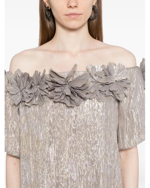 Sachin & Babi Metallic Valentina Gown